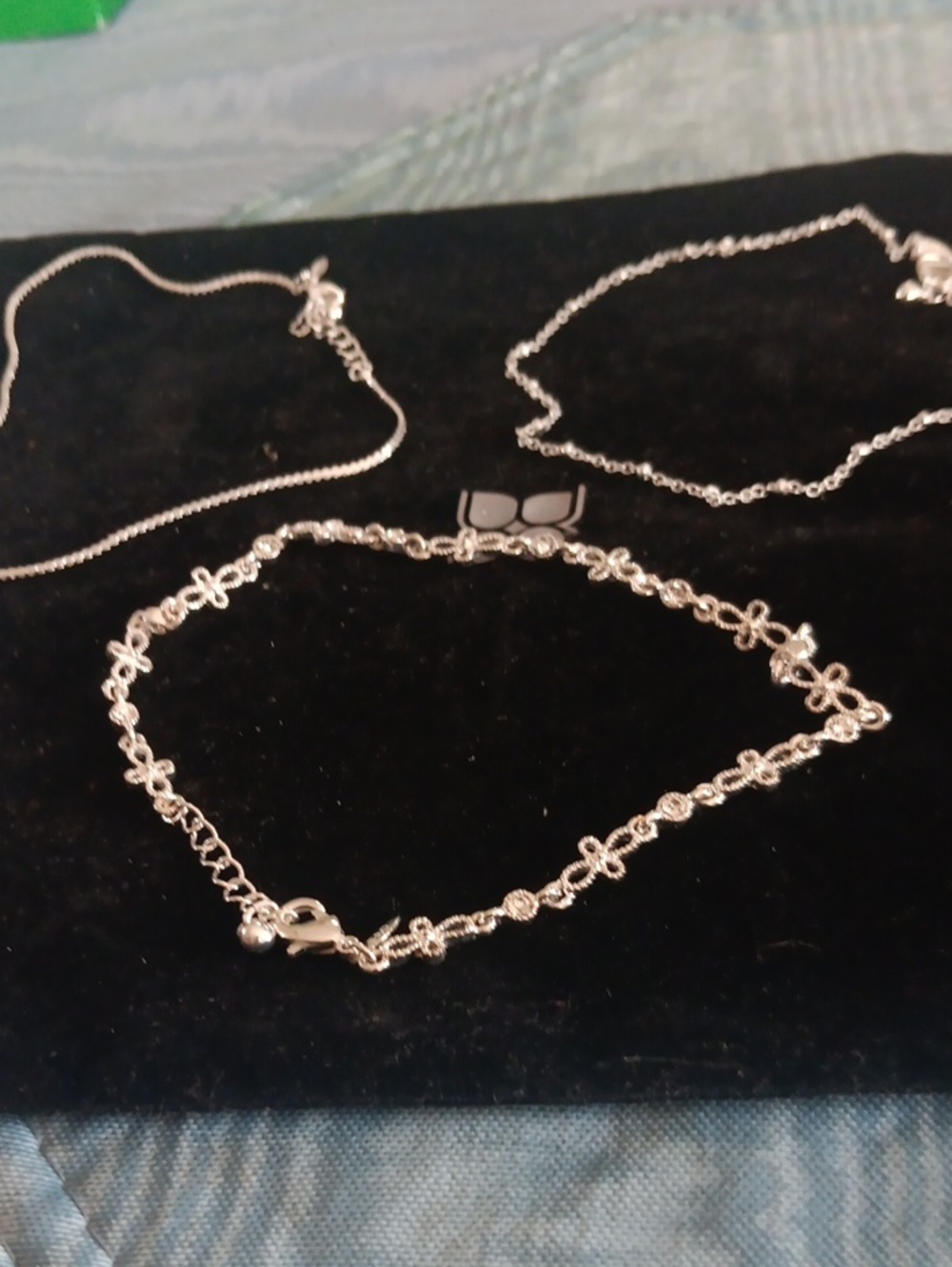 Delicate Silver Floral Link Bracelet - Women's Jewelry